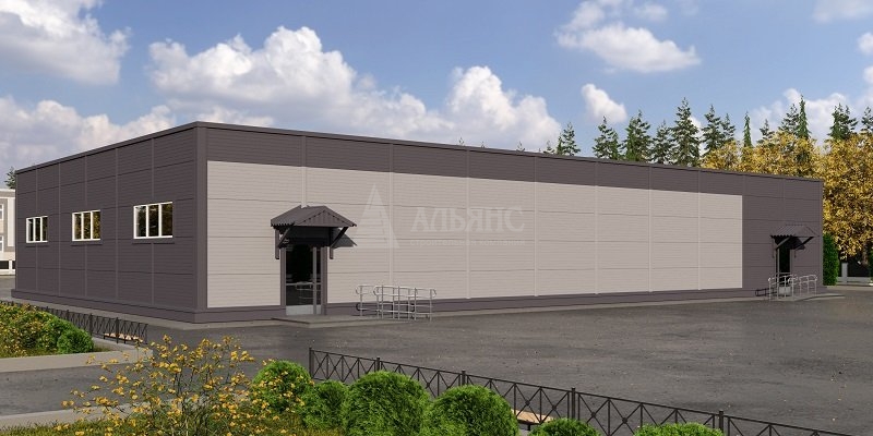 3D визуализация Магазин кулинарии из сэндвич-панелей - фото 2