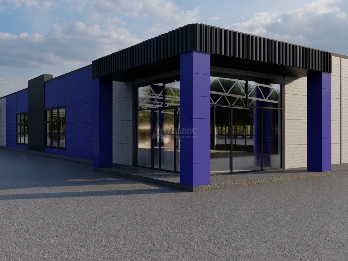 3D визуализация Магазин из сэндвич-панелей - фото 10