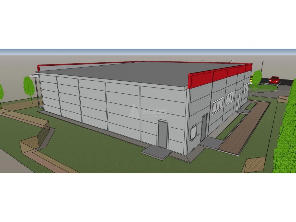 3D визуализация Магазин из сэндвич-панелей - фото 8