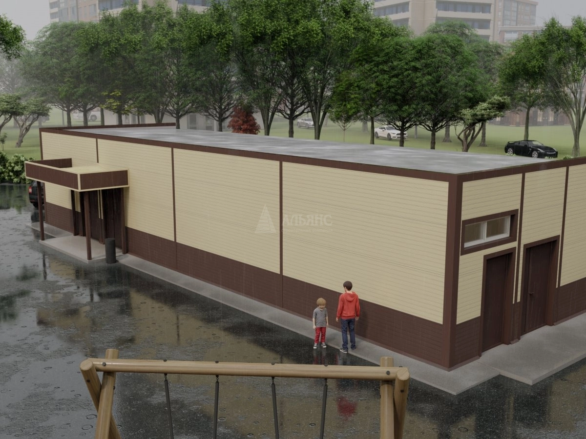 3D визуализация Магазин из сэндвич-панелей - фото 5